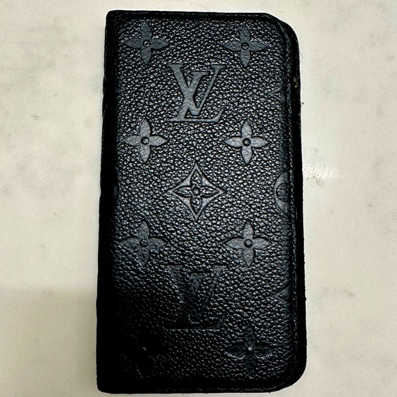 Louis Vuitton Accessories - 2019 Collection Black Monogram Empreinte leather LV iPhone case. Fits iPhone XR